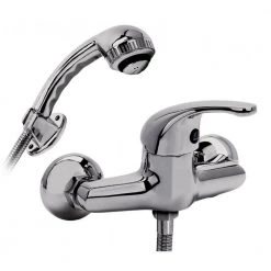 Μπαταρία ντουζιέρας με σπιράλ, τηλέφωνο και στήριγμα GLORIA DEMA 23-6080