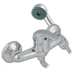 Μπαταρία ντουζιέρας με σπιράλ, τηλέφωνο και στήριγμα GLORIA MODENA 13-3504