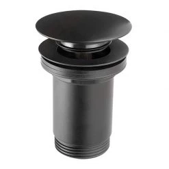 Βαλβίδα νιπτήρα G5/4 FERRO ROTONDO μαύρο S285-BL-B