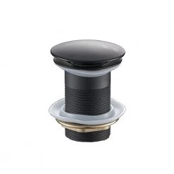 Βαλβίδα νιπτήρος με μαύρο ματ καπάκι KARAG G9803-B