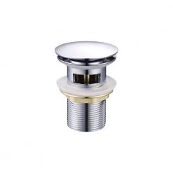 Βαλβίδα νιπτήρος με υπερχείλιση και σατινέ καπάκι KARAG D101-IN