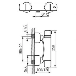 Εξώφυλλο -Φτηνός Ντουζιέρας Κατάστημα θερμοστατική μπαταρία ντους ferro 1