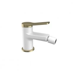 Μπαταρία μπιντέ λευκή ματ με χρυσό ANDARE KARAG WNW468073PH-B