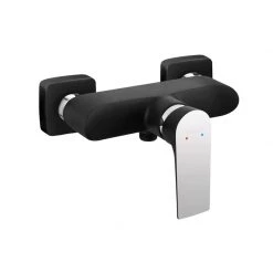 Μπαταρία ντουζιέρας FERRO ALGEO SQUARE BLACK/CHROME BAQ7BLC