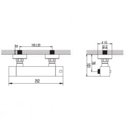 Μπαταρία ντουζιέρας θερμοστατική KARAG THERMOSTATIC 67015J8 (Πλήρης) -Φτηνός Ντουζιέρας Κατάστημα μπαταρία ντουζιέρας θερμοστατική karag thermostatic 67015j8 πλήρης 2