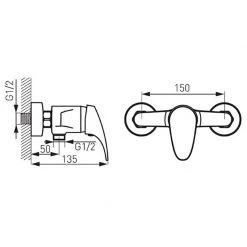 Εξώφυλλο -Φτηνός Ντουζιέρας Κατάστημα μπαταρία ντους ferro one ferro 1