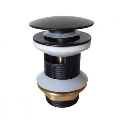 Βαλβίδα νιπτήρος μαύρη με υπερχείλιση KARAG ANDARE NERO G9802-B